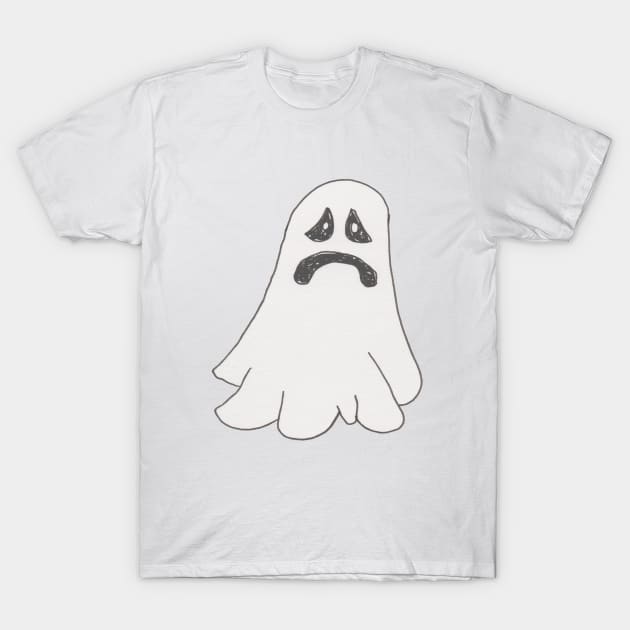 Somber Ghost T-Shirt by ConidiArt